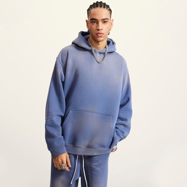 Custom Gradient Washed Pullover Hoodie - Style B99980 - product detail view 2 Custom Gradient Washed Pullover Hoodie - Style B99980 - product detail view 2