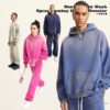 Custom Gradient Washed Pullover Hoodie - Style B99980 - product detail view 9 Custom Gradient Washed Pullover Hoodie - Style B99980 - product detail view 9