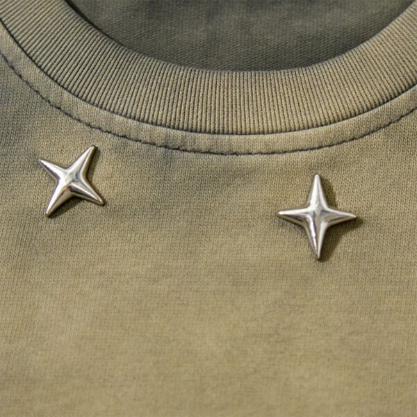 Custom Gradient Washed Stud Applique T-Shirt T-8516890 - Style B885A1 - product detail view 7