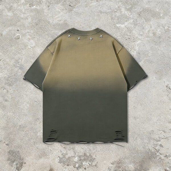 Custom Gradient Washed Stud Applique T-Shirt T-8516890 - Style B885A1 - product detail view 10