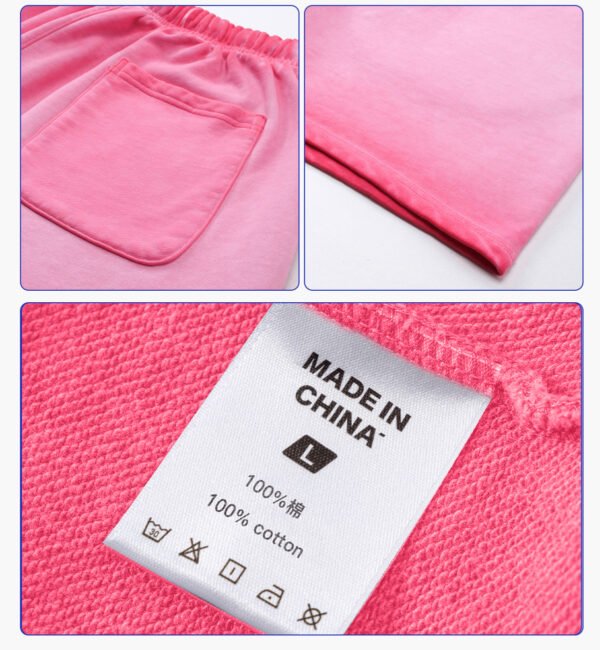 Custom Gradient-Washed Terry Shorts | - Style CA40F6 - product detail view 7 Custom Gradient-Washed Terry Shorts | - Style CA40F6 - product detail view 7