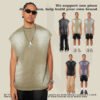 Custom Gradual-Wash Vintage Sleeveless Tank Top S1520 - Style B7DD41