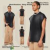 Custom Gradual-Wash Vintage Sleeveless Tank Top S1520 - Style B7DD41 - product detail view 3