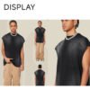 Custom Gradual-Wash Vintage Sleeveless Tank Top S1520 - Style B7DD41 - product detail view 13