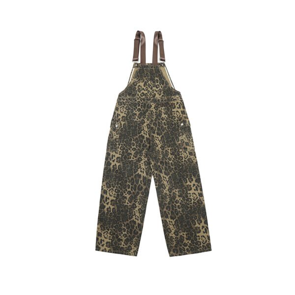 Custom Graffiti Print Loose Straight Denim Jeans - Style CFD38E - product detail view 4