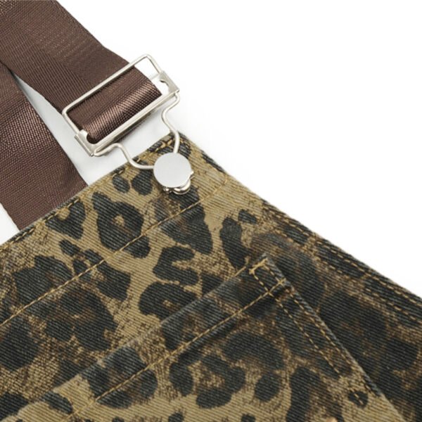 Custom Graffiti Print Loose Straight Denim Jeans - Style CFD38E - product detail view 6