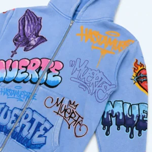 Custom Graffiti Zip Hoodie - Style 335A58