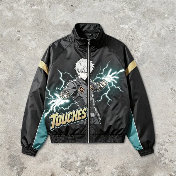 Custom Graphic Color-Block Zip Bomber Jacket - Style ED7E8F Custom Graphic Color-Block Zip Bomber Jacket - Style ED7E8F
