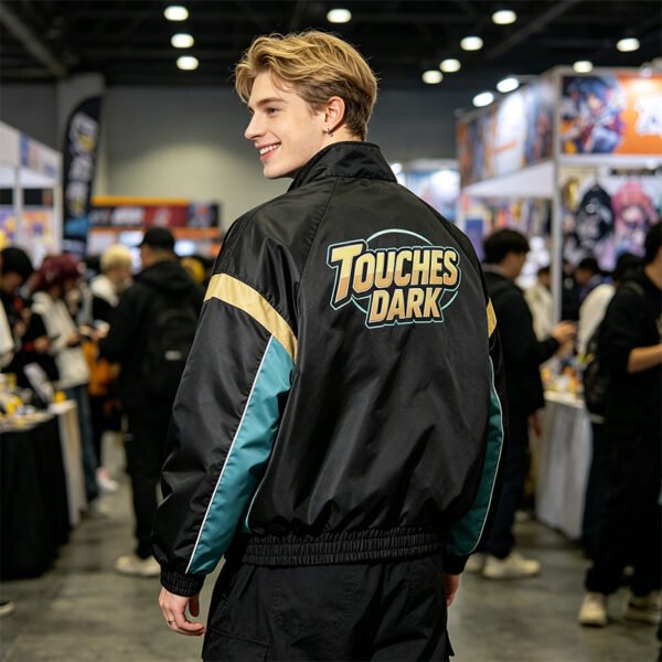 Custom Graphic Color-Block Zip Bomber Jacket - Style ED7E8F - product detail view 7 Custom Graphic Color-Block Zip Bomber Jacket - Style ED7E8F - product detail view 7