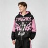 Custom Pink Gothic Graphic Color Block Windbreaker - Style 64FA54 - product detail view 3 Custom Pink Gothic Graphic Color Block Windbreaker - Style 64FA54 - product detail view 3