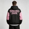 Custom Pink Gothic Graphic Color Block Windbreaker - Style 64FA54 - product detail view 4 Custom Pink Gothic Graphic Color Block Windbreaker - Style 64FA54 - product detail view 4