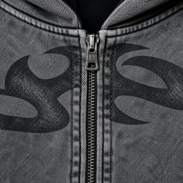 Custom Mineral-Wash Graphic Full-Zip Hoodie - Style DD1696 - product detail view 5 Custom Mineral-Wash Graphic Full-Zip Hoodie - Style DD1696 - product detail view 5