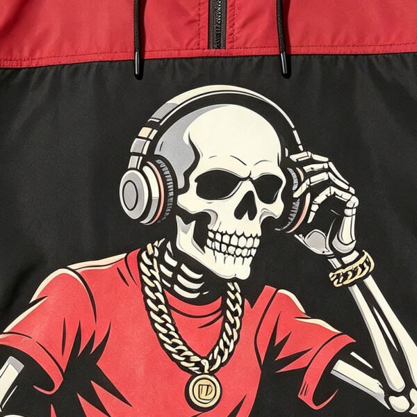 Custom Color-Block Hooded Graphic Jacket - Style 113FF5 - product detail view 5 Custom Color-Block Hooded Graphic Jacket - Style 113FF5 - product detail view 5