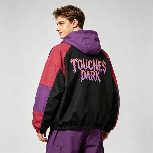 Custom Hooded Samurai Graphic Windbreaker 6ABF - Style 6ABFC5 - product detail view 6