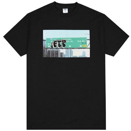 Custom Graphic Panel Black T-Shirt C7CF - Style C7CF0E