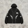 Custom Graphic Panel Hooded Windbreaker - Style D8AF28