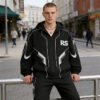 Custom Graphic Panel Hooded Windbreaker - Style D8AF28 - product detail view 3