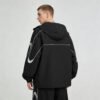 Custom Graphic Panel Hooded Windbreaker - Style D8AF28 - product detail view 7