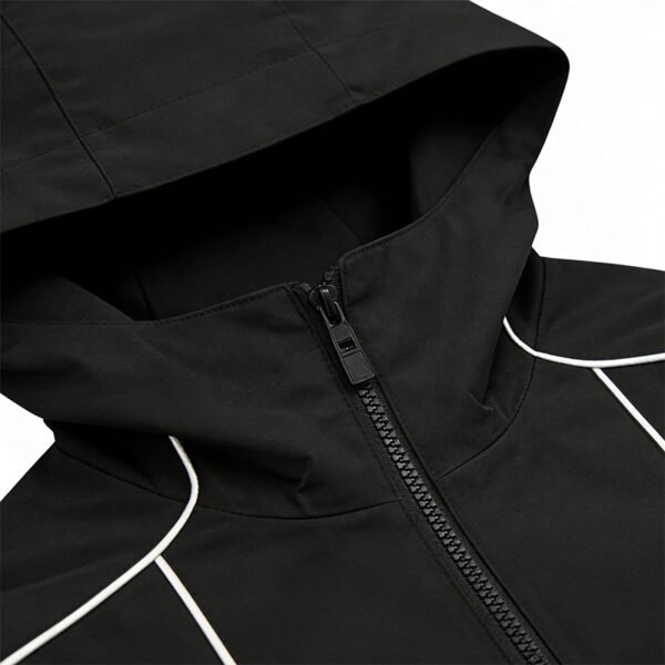 Custom Graphic Panel Hooded Windbreaker - Style D8AF28 - product detail view 9