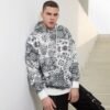 Custom Washed Graphic Patch Streetwear Hoodie - Style 76503C - product detail view 3