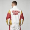 Custom Stand Collar Graphic Patchwork Jacket - Style 907D56 - product detail view 3 Custom Stand Collar Graphic Patchwork Jacket - Style 907D56 - product detail view 3