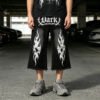 Custom Graphic Placket Capri Pants - Style 7E22C1 - product detail view 7 Custom Graphic Placket Capri Pants - Style 7E22C1 - product detail view 7