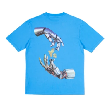 Custom Bright Blue Graphic Pocket T-Shirt - Style 52142A - product detail view 2 Custom Bright Blue Graphic Pocket T-Shirt - Style 52142A - product detail view 2