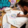 Custom Hand-Drawn Graphic Pullover Hoodie | - Style 4DBC2C - product detail view 4