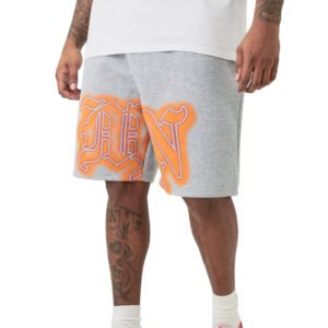 Custom Graphic Raw-Edge Denim Shorts - Style 009FBC