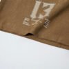 Custom Brown Graphic Drawstring Street Shorts - Style 58E017 - product detail view 3 Custom Brown Graphic Drawstring Street Shorts - Style 58E017 - product detail view 3