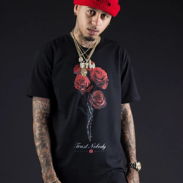 Custom Barbed Rose Graphic Sweatshirt - Style EF85A5 Custom Barbed Rose Graphic Sweatshirt - Style EF85A5