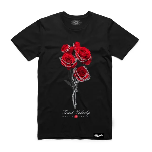 Custom Barbed Rose Graphic Sweatshirt - Style EF85A5 - product detail view 3 Custom Barbed Rose Graphic Sweatshirt - Style EF85A5 - product detail view 3