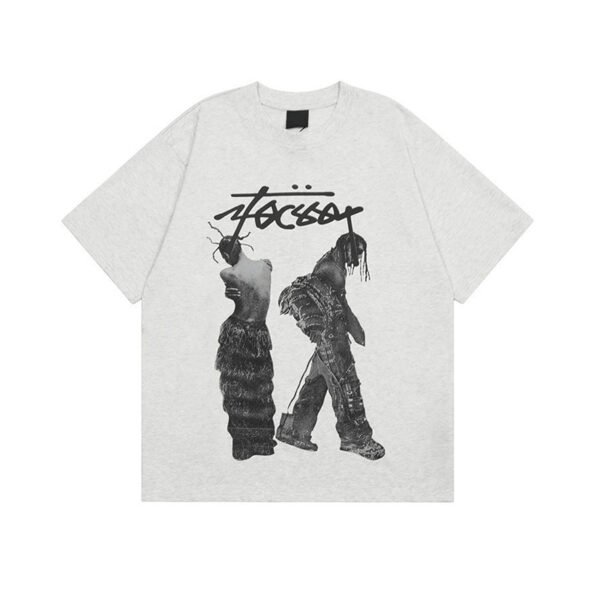 Custom Graphic Crew Neck T-Shirt with Level Hem - Style D48646