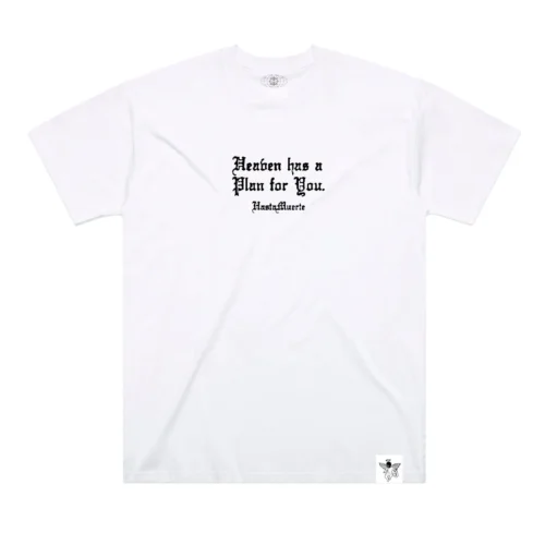 Custom White Gothic Script Graphic T-Shirt - Style D31084 Custom White Gothic Script Graphic T-Shirt - Style D31084