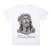 Custom White Gothic Script Graphic T-Shirt - Style D31084 - product detail view 2