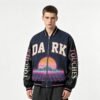 Custom Graphic Applique Varsity Bomber Jacket - Style 814F22 - product detail view 5 Custom Graphic Applique Varsity Bomber Jacket - Style 814F22 - product detail view 5