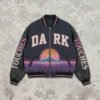 Custom Graphic Applique Varsity Bomber Jacket - Style 814F22 - product detail view 8 Custom Graphic Applique Varsity Bomber Jacket - Style 814F22 - product detail view 8