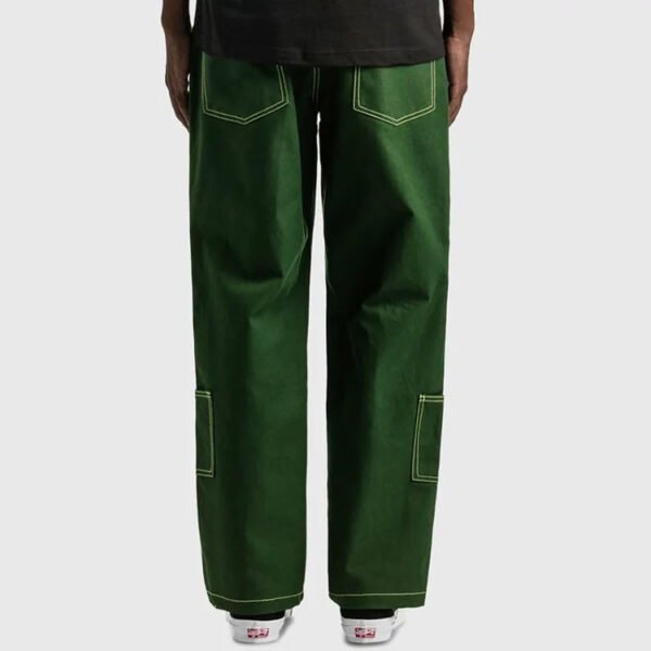 Custom Green Contrast-Stitch Oversized Cargo Jeans A986E944 - Style A986E9 - product detail view 2 Custom Green Contrast-Stitch Oversized Cargo Jeans A986E944 - Style A986E9 - product detail view 2