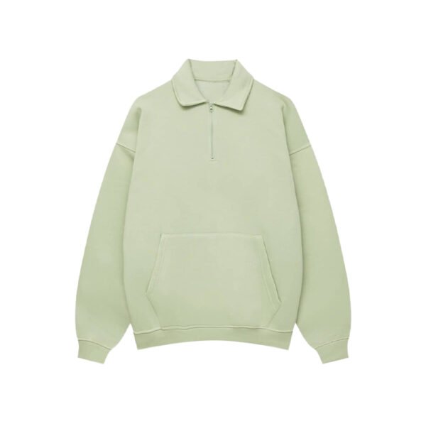 Custom Half-Zip Collared Pullover Hoodie - Style EE6A30 - product detail view 2