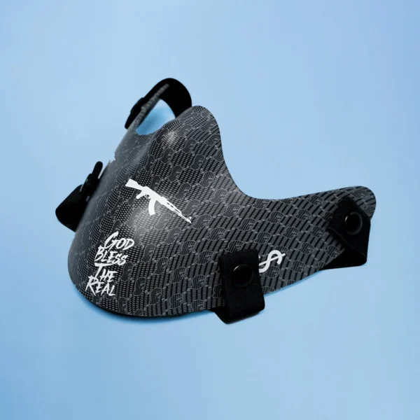 Custom Graphic Hardware-Trim Half Face Mask | VW-HM01 - Style EB76DC - product detail view 2