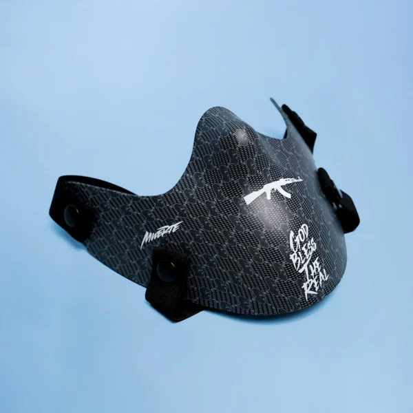 Custom Graphic Hardware-Trim Half Face Mask | VW-HM01 - Style EB76DC - product detail view 3