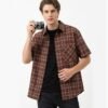 Custom Heavy Plaid Short-Sleeve Shirt 6161 - Style F9EB2B - product detail view 11