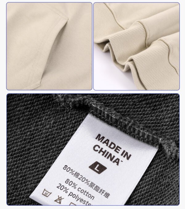 Custom Heavy Terry Oversized Pullover Hoodie - Style C133C4 - product detail view 8 Custom Heavy Terry Oversized Pullover Hoodie - Style C133C4 - product detail view 8