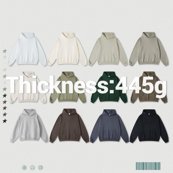 Custom Heavy Terry Oversized Pullover Hoodie W0071 - Style 79E648 - product detail view 8 Custom Heavy Terry Oversized Pullover Hoodie W0071 - Style 79E648 - product detail view 8
