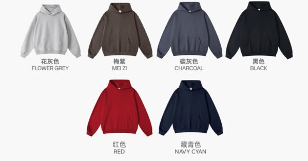 Custom Heavy Terry Oversized Pullover Hoodie W0071 - Style 79E648 - product detail view 11 Custom Heavy Terry Oversized Pullover Hoodie W0071 - Style 79E648 - product detail view 11
