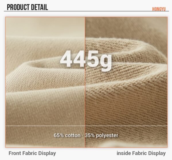 Custom Heavy Terry Oversized Pullover Hoodie W0071 - Style 79E648 - product detail view 14 Custom Heavy Terry Oversized Pullover Hoodie W0071 - Style 79E648 - product detail view 14