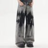 Custom Heavy-Wash Wide-Leg Denim Jeans - Style 7FBC2E - product detail view 4