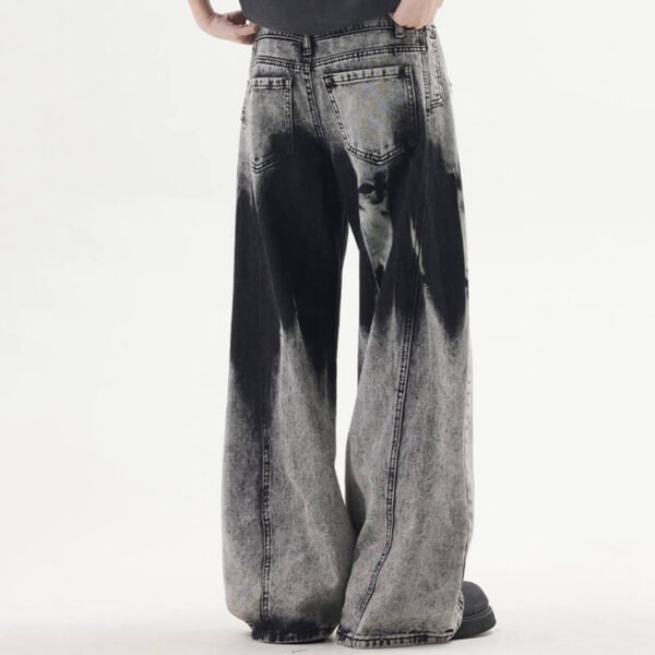 Custom Heavy-Wash Wide-Leg Denim Jeans - Style 7FBC2E - product detail view 6