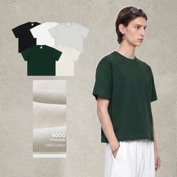 Custom Heavyweight Boxy Layering T-Shirt 1108 - Style C3A9E4 - product detail view 2