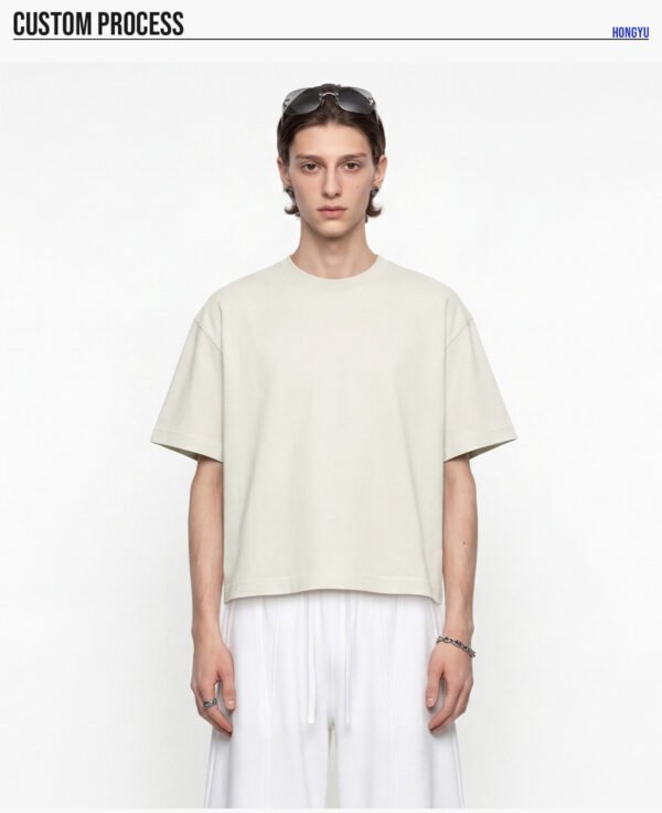 Custom Heavyweight Boxy Layering T-Shirt 1108 - Style C3A9E4 - product detail view 11